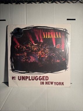 NIRVANA MTV Unplugged in New York Vinyl with Audiophile 180g vinyl sticker